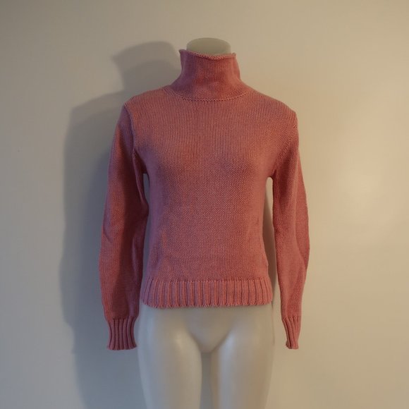 Womens The Westside Pink Turtleneck Sweater S - Picture 1 of 6